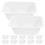 48 Pcs Plastic Weighing Boats For Lab Kitchen Lightweight Trays 3