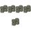 10 Pcs Disc Brake Pads Replacement For Motorcycle Rear Brakes 6
