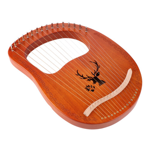 2Pcs Lyre Harp 16 Metal Strings Handheld String Instrument 1