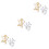 600 Pcs Bullet Clutch Earring Backs With Pad (Gold And Silver) 5