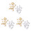 600 Pcs Bullet Clutch Earring Backs With Pad (Gold And Silver) 2