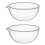 4 Pcs Glass Bowl Fruit Salad Dessert Container Transparent 1
