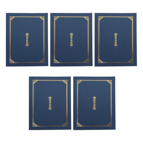 25 Pcs Gold Stamping Document Covers Certificate Diploma Holders 2