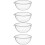 4 Pcs Glass Bowl Fruit Salad Dessert Container Transparent 5