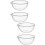 4 Pcs Glass Bowl Fruit Salad Dessert Container Transparent 7