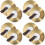 4 Pairs Small Alloy Hand Cymbals For Band Percussion 7