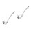 2Pcs Stainless Steel Spaghetti Spoon Multipurpose Pasta Server 10