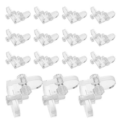 160 Pcs Clear Acrylic L-Shaped Corner Brackets With Screws