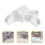 160 Pcs Clear Acrylic L-Shaped Corner Brackets With Screws 11