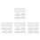160 Pcs Clear Acrylic L-Shaped Corner Brackets With Screws 4