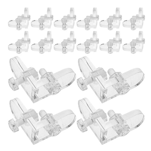 160 Pcs Clear Acrylic L-Shaped Corner Brackets With Screws 2