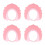 4Pcs Adjustable Silicone Baby Shower Cap With Ear Protection 9