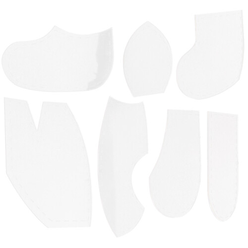 21 Pcs Quilting Templates Acrylic Sewing Crafts Ruler Supply 1
