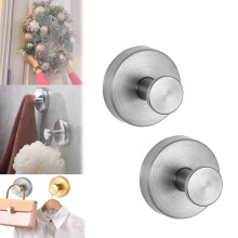 Suction Cup Hooks 2025 Upgraded Waterproof No-Drill 2/4 Pack For Bathroom Kitchen Glass Mirror Tile Front Door Silver