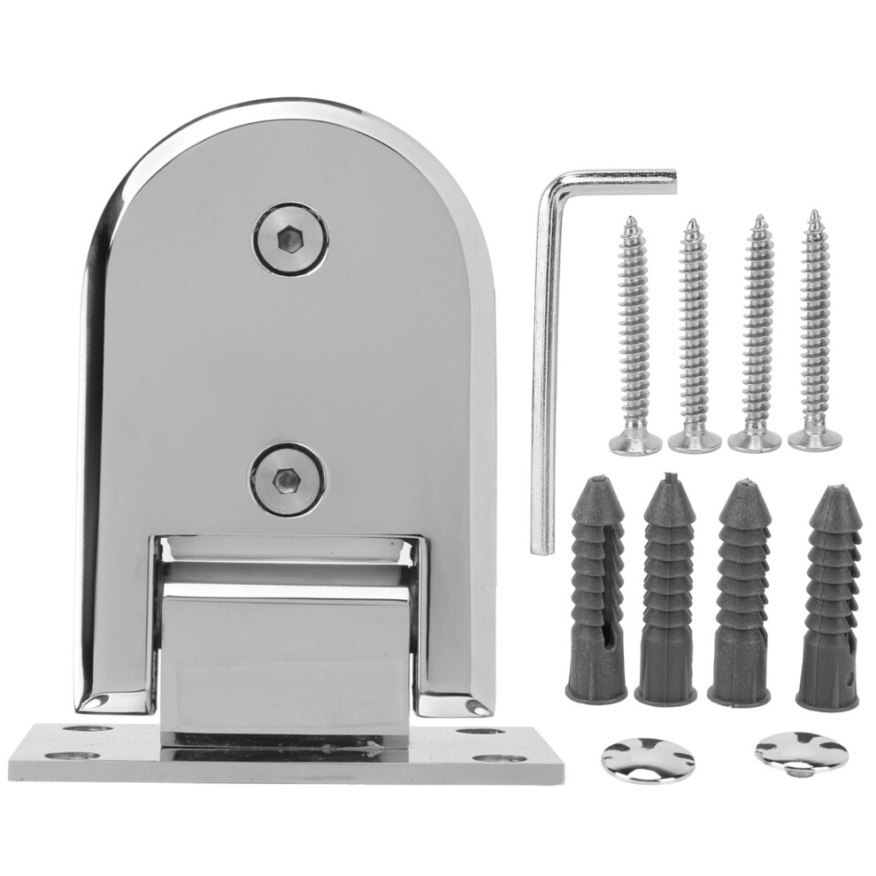 90 Degree Bilateral Glass Clip Foldable Sliding Door For 8-12Mm Glass 685922920836