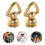 4Pcs Brass Metal Triangle Rings Rivet Studs for Purse Strap Craft DIY 11