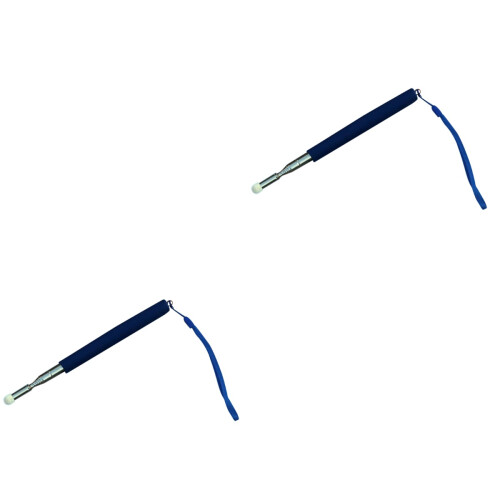 2Pcs Telescopic Teacher Pointer For Classroom Whiteboard Blue 2