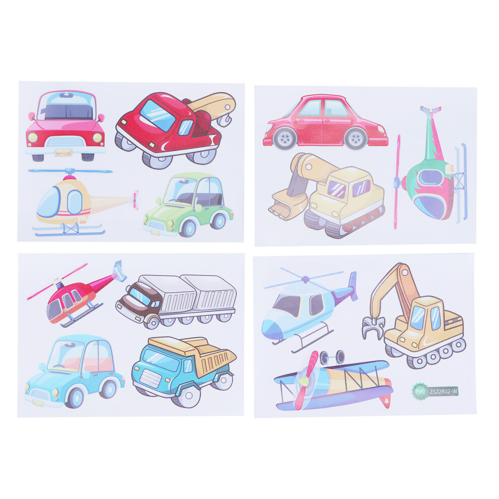 DIY Wall Decals Self Adhesive Cartoon Car Airplane Stickers Kids Room