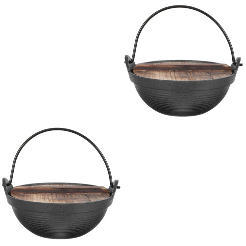 2 Pcs Small Hot Pot Cooker For Induction Kitchen Use 2
