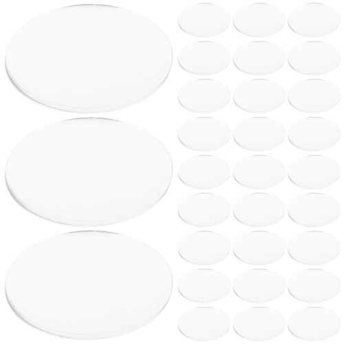 60 Pcs Round Clear Acrylic Sheets For Cake Decorating And Diy Crafts 2