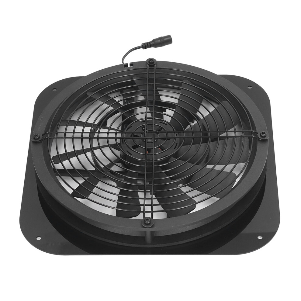 Solar Exhaust Fan 9.8In Round Ventilation Fan For Chicken Coops & Greenhouses 7601352038586