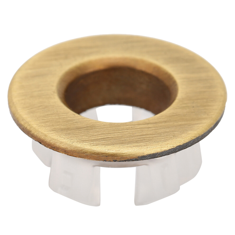 (Silver) Bathroom Sink Overflow Cover Kitchen Decoration Spare Hole Bronze 685922922366