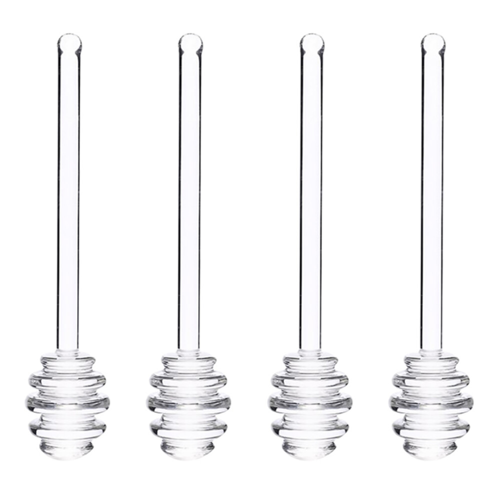 12 Pcs Glass Honey Stirring Sticks Jam Dippers Transparent-image-OPC-PKY8F5T-NEW