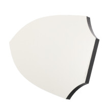 4Pièces Boucliers Blancs Sublimation DIY En Mdf Pour Décoration Murale