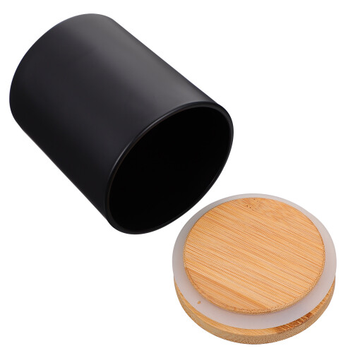 8Sets Schwarze Kerzengläser Mit Für Dekorative Duftkerzen 2