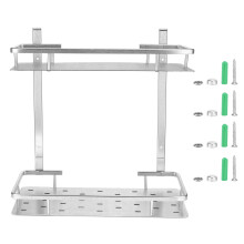 Space Aluminum Bathroom Shelf Rust-Proof Shower Rack Kitchen Storage