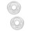 2Pcs Ceiling Medallion Cover Plate For Canopy Light 9