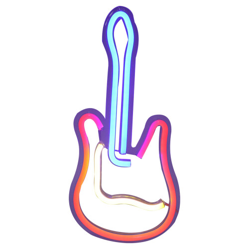 Neon Guitar LED Lamp USB Home Bar Christmas Decor 1