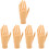 5Pcs Nail Practice Hand Model Lifelike Fingernail Training Tool 7