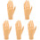 5Pcs Nail Practice Hand Model Lifelike Fingernail Training Tool 4