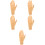 5Pcs Nail Practice Hand Model Lifelike Fingernail Training Tool 9