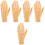 5Pcs Nail Practice Hand Model Lifelike Fingernail Training Tool 6