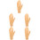 5Pcs Nail Practice Hand Model Lifelike Fingernail Training Tool 8
