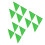 12 Pcs Durable Triangle Foosball Table Corner Protector Green 6