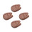 4Pcs Mini Kalimba Bottom Plate Eight-Tone Wooden Base Replacement 8