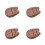4Pcs Mini Kalimba Bottom Plate Eight-Tone Wooden Base Replacement 4