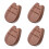 4Pcs Mini Kalimba Bottom Plate Eight-Tone Wooden Base Replacement 6