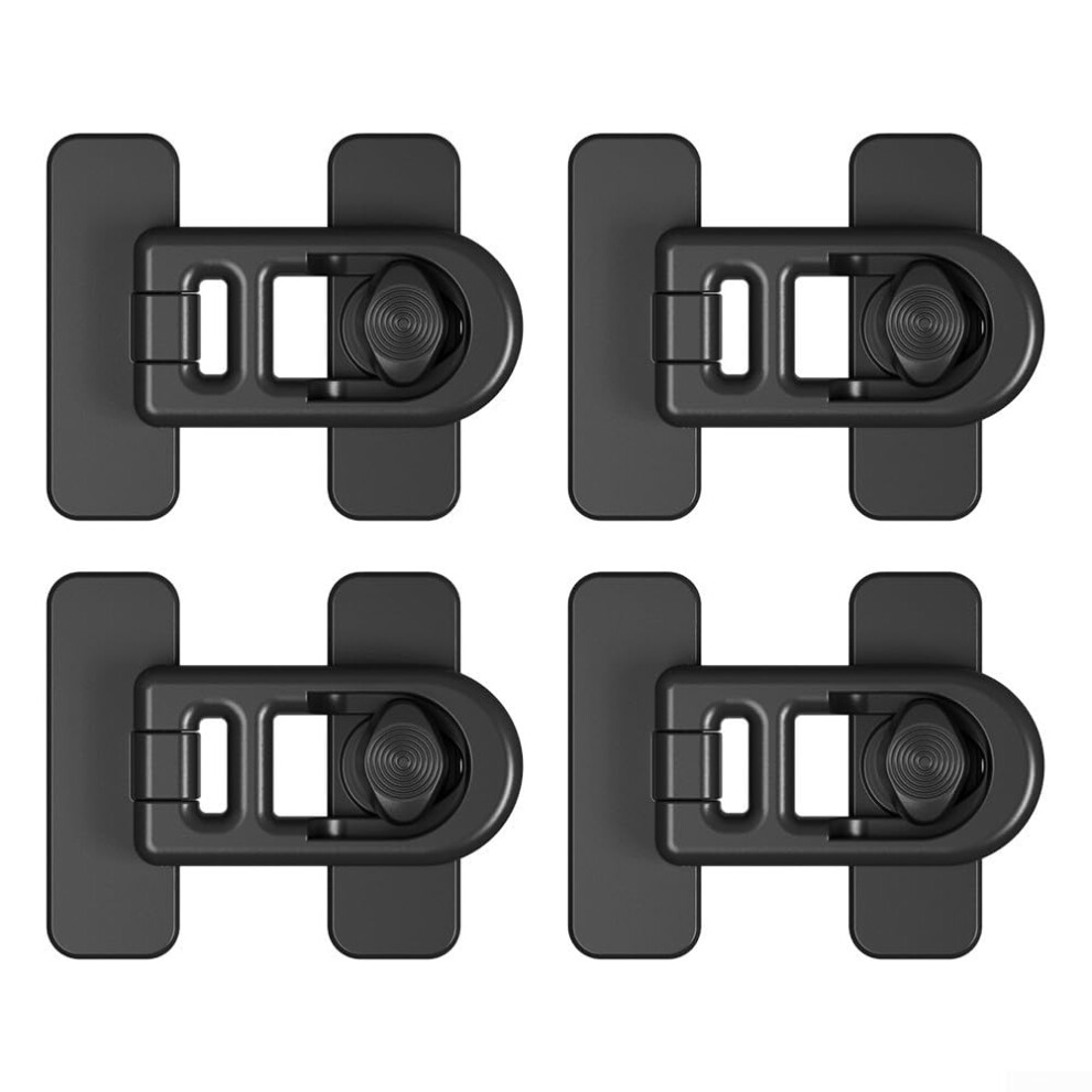 Robust Child Safety Lock Fridge And Cupboard For Drawers And Ovens, Adjustable Universal Model, Black