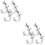 8 Pcs Heavy Duty Aluminum Truss Clamp Lights Mounting Bracket Hook 8
