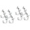 8 Pcs Heavy Duty Aluminum Truss Clamp Lights Mounting Bracket Hook 6