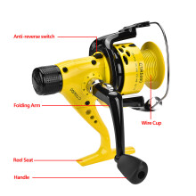 Heavy Duty Saltwater Spinning Reel 5000, 12 Ball Bearings, Lightweight & Durable