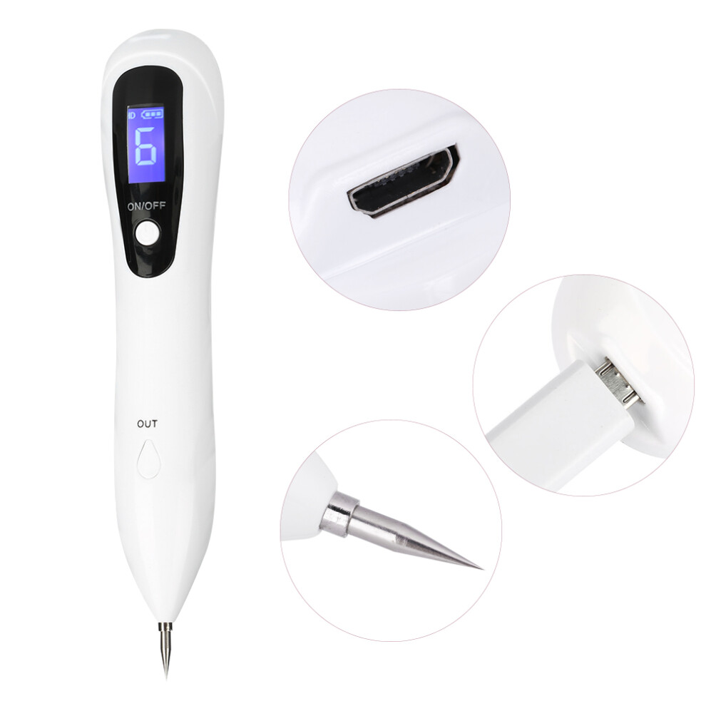 Unisex Usb Rechargeable Spot Removal Pen 200Mah, Adjustable & Portable Freckle Tattoo Tool