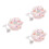 3Pcs Clear Glass Tall Candlestick Holder For Wedding Decoration 6