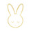 3Pcs Acrylic Wall Mirror With Wooden Frame In Bunny Shape 1