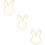 3Pcs Acrylic Wall Mirror With Wooden Frame In Bunny Shape 9