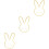 3Pcs Acrylic Wall Mirror With Wooden Frame In Bunny Shape 5